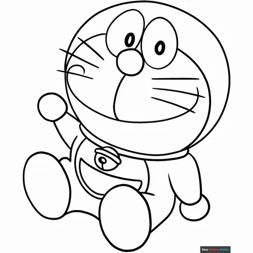 18 Bức tranh Đô Rê Mon nháy mắt khiến bé bật cười.