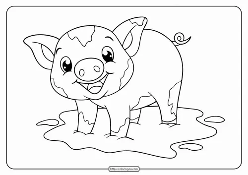 22 Trẻ học tô màu lợn nhỏ chơi cùng gà con thật vui