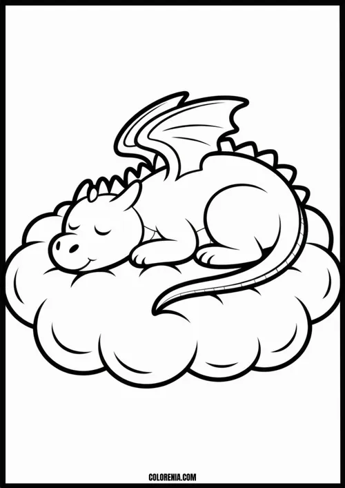 12 Bộ tranh tô màu con rồng ngầu mà bé vẫn thấy đáng yêu cực