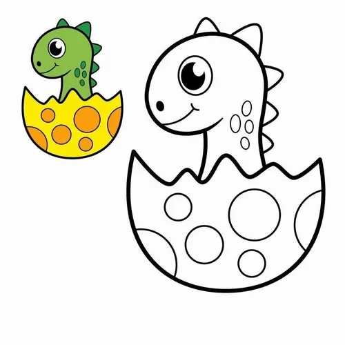 14 Tô màu vui cùng khủng long đang chạy nhảy cho bé 3 tuổi