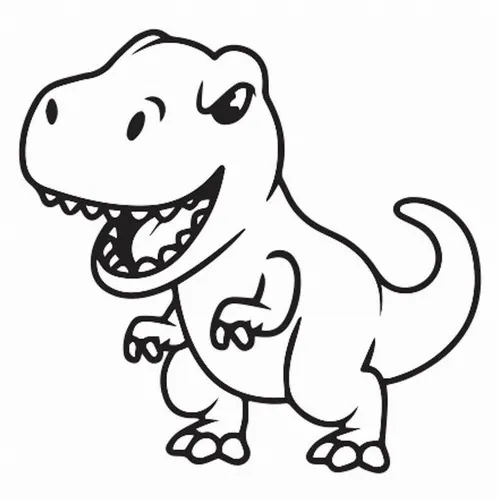 In ngay 130 Tranh Tô Màu Khủng Long cute giúp bé khám phá thế giới tiền sử sống động