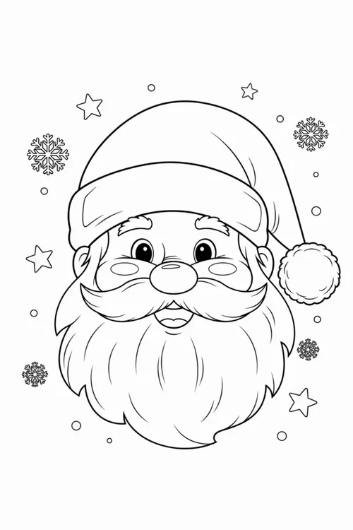 22 Tô màu cảnh ông Noel phát quà giúp bé học chia sẻ và yêu thương