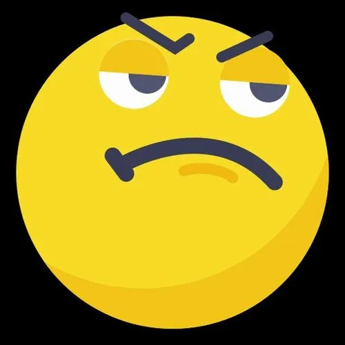 Hình icon hài biểu cảm mặt truyền tải sự coi nhẹ