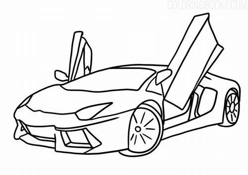 Tô màu vui siêu xe Bugatti động cơ mạnh mẽ