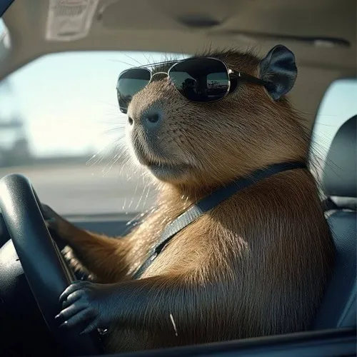 Hình chế meme vui capybara đơ toàn tập