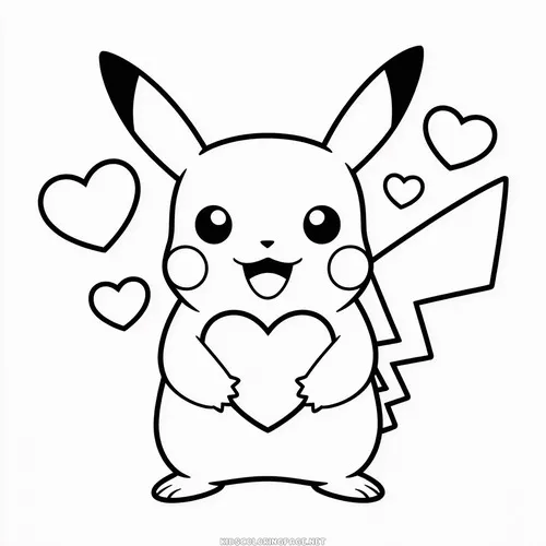 28 Hoạt động tô màu Pikachu đang chạy giúp bé luyện sự tập trung.