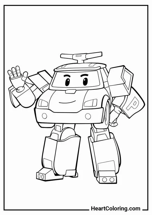 9 Robot hoạt hình dễ thương giúp bé tô màu không chán