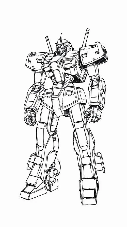 59 Tranh tô màu robot phong cách siêu nhân cho bé thỏa trí tưởng tượng