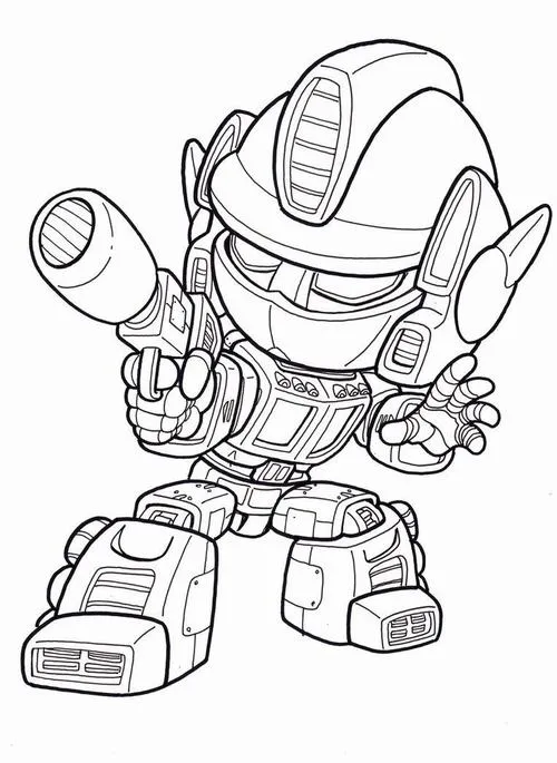 BST 88 Tranh tô màu ROBOT chiến đấu mạnh mẽ cho bé trai mê siêu nhân biến hình