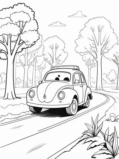 64 Trang tô màu xe tải to nhỏ giúp bé nhận biết