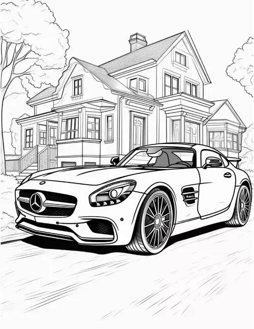 55 Mẫu tranh tô màu ô tô và màu sắc trên bàn học cho trẻ 6 tuổi