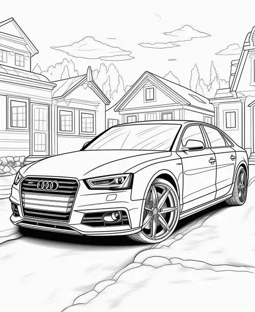 62 Tranh tô màu xe hơi và bé chơi trò chơi học tập