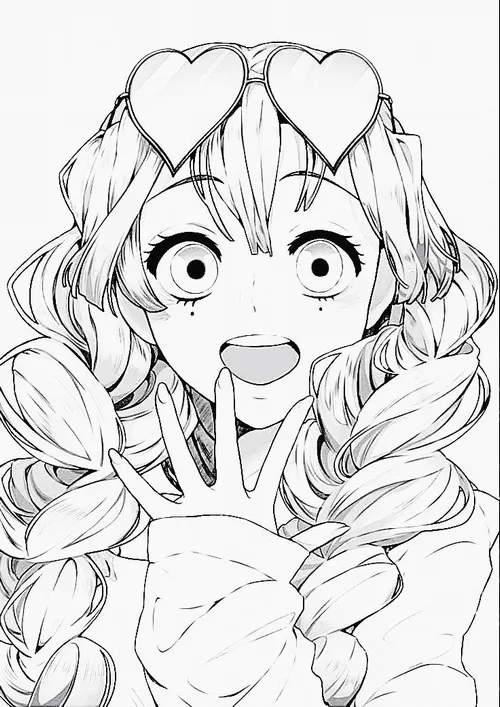 Mẫu tranh tô màu anime boy áo hoodie siêu dễ thương