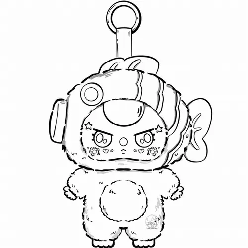 6 Bức tranh Baby Three Tết với ông Địa vui nhộn và điệu lân đáng yêu