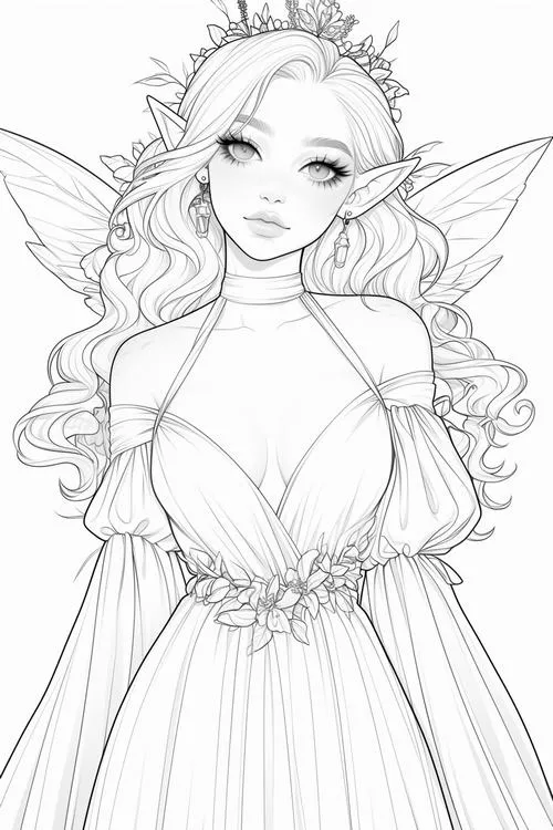 54 Bức tranh tô tiểu thư hoàng gia Snow Queen thanh lịch