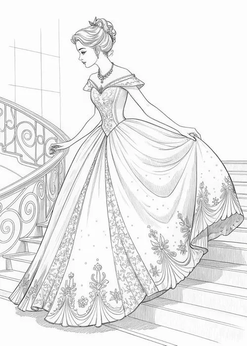 52 Hình tô màu tiểu thư hoàng gia Raya phong cách chiến binh