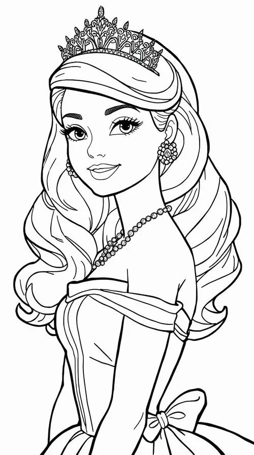 50 Bức tranh tô công nương Sofia váy tím nhẹ nhàng