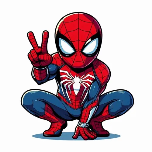 1 Bộ tranh tô màu Spider Man đỏ xanh cho bé mê siêu anh hùng