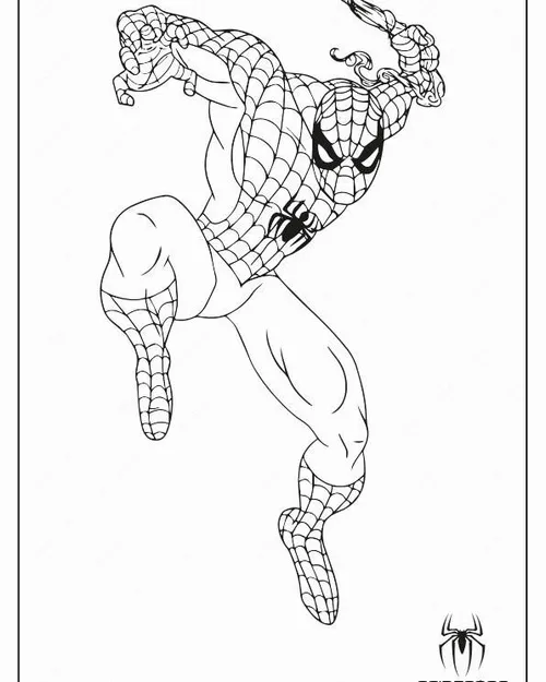 28 Trang tô màu Spider Man uốn người cực linh hoạt