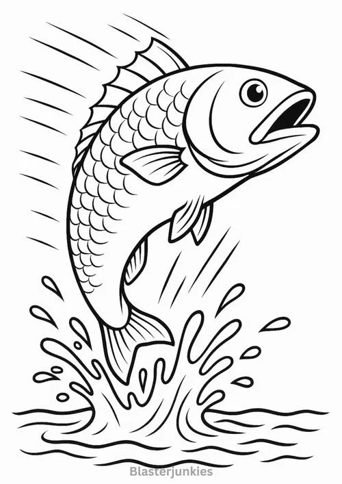 Tô màu sáng tạo cá biển lấp lánh dưới nước