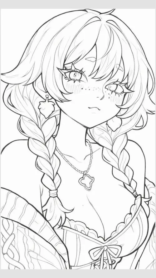 Bộ hình tô màu công chúa anime giúp bé nuôi dưỡng cảm xúc