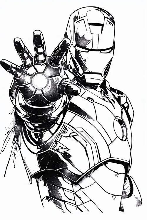 13 Tô màu vui Người Sắt nâng cấp giáp trong phòng thí nghiệm.