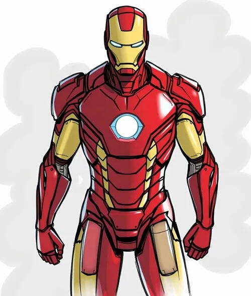 3 Trang tô màu Iron Man mắt sáng trắng xanh cực ấn tượng.