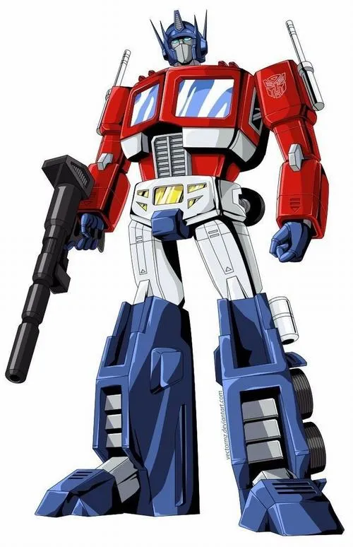 In hình tập tô robot biến hình từ xe tải