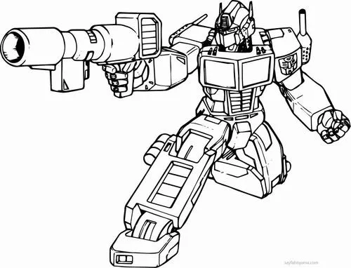 52 Trang tập tô màu Robot Biến Hình giúp bé tưởng tượng màu sắc không giới hạn