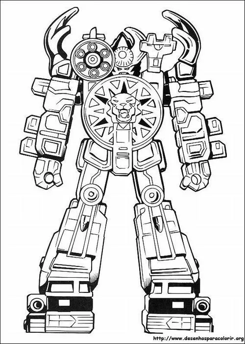 Tranh tô màu robot biến hình ngầu cho bé thích máy móc