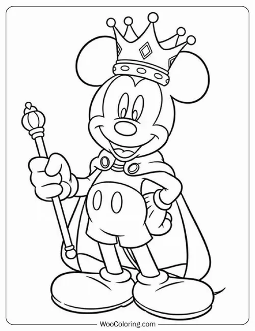 Trang tô màu Mickey giúp trẻ sáng tạo cùng màu sắc