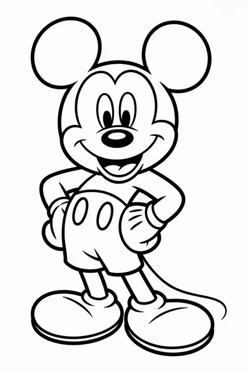 Trang tô màu chú chuột Disney tạo cảm xúc tích cực