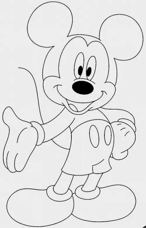 Hoạt động tô màu Mickey giúp bé vui vẻ mỗi ngày