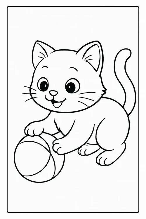 16 Tranh tô màu mèo mướp tinh nghịch giúp bé phát triển sáng tạo