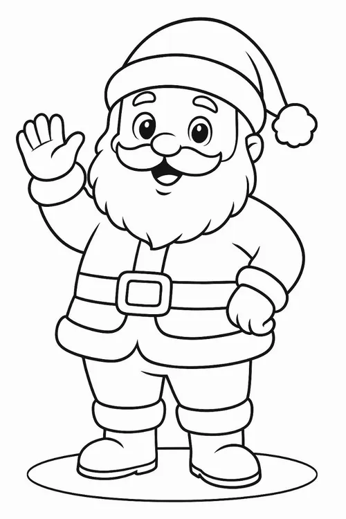 42 Tô màu sáng tạo chiếc áo choàng đỏ của ông Noel thêm ánh vàng