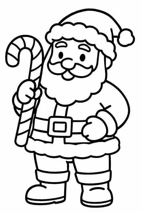 36 Mẫu tranh tô màu ông Noel giơ tay vẫy chào bé đáng yêu cho bé 5 tuổi