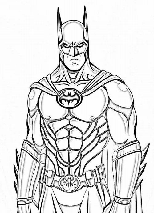 23 Bức tranh tô Batman mặt nạ tai dơi dựng cao rất đặc trưng cho bé 3 tuổi