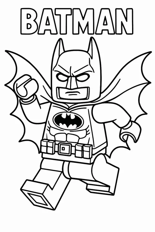 54 Trẻ học tô màu Batman cấu trúc giáp nhiều lớp chi tiết