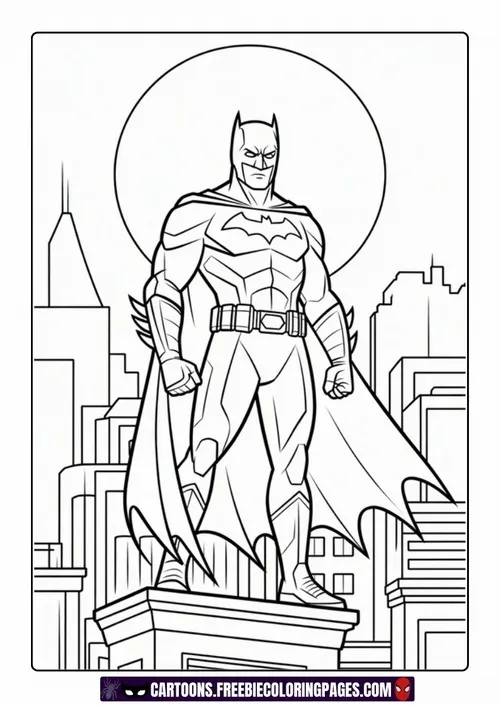 55 Hoạt động tô màu Người Dơi tạo dáng hero cực mạnh