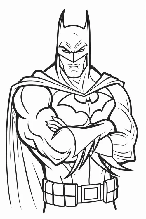 57 Hình tô màu Batman với biểu tượng dơi đen to bản