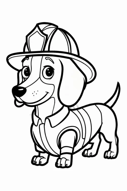 19 Trẻ học tô màu chú chó cứu hộ giúp phát triển vận động tinh.