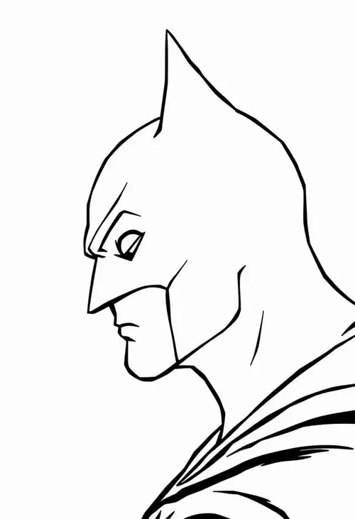 58 Trang tô màu Người Dơi áo choàng che nửa người tạo bí ẩn