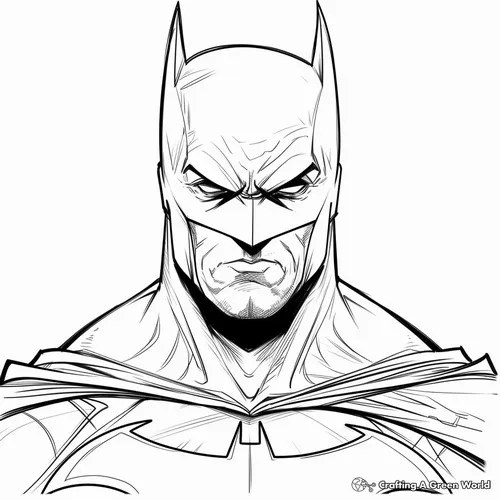 1 Tranh tô màu Batman áo choàng đen cực ngầu