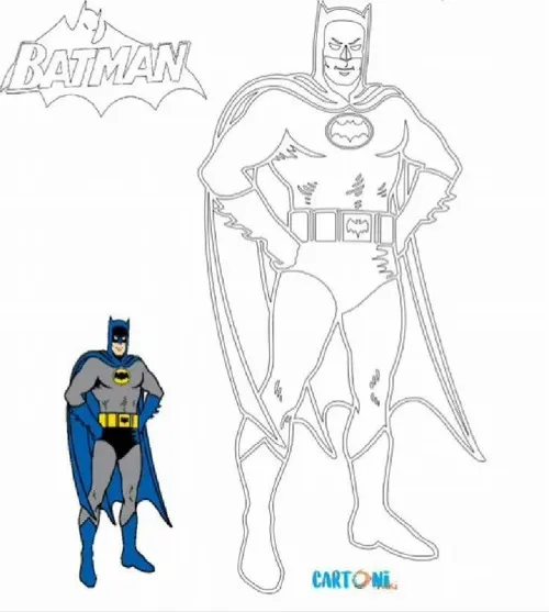 7 Hoạt động tô màu Người Dơi cùng thắt lưng vàng nổi bật Gotham