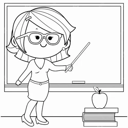 22 Hoạt động tô màu cô giáo và bé cùng đọc sách truyện