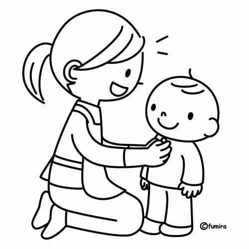 24 Trang tô màu cô giáo cài ghim tóc nhỏ xinh cho bé 3 tuổi