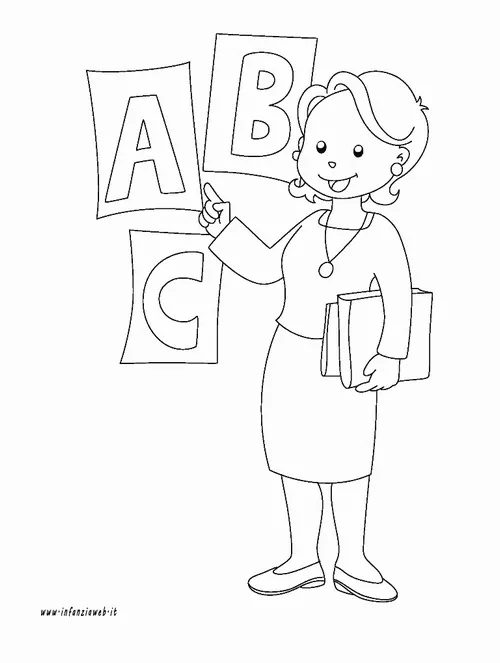 29 Tải tranh tập tô cô giáo dạy hát trong góc âm nhạc nhỏ