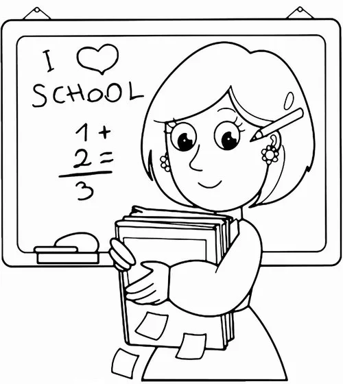 14 Bé tập tô màu cô giáo chibi và học sinh chơi xếp hình cho trẻ 6 tuổi