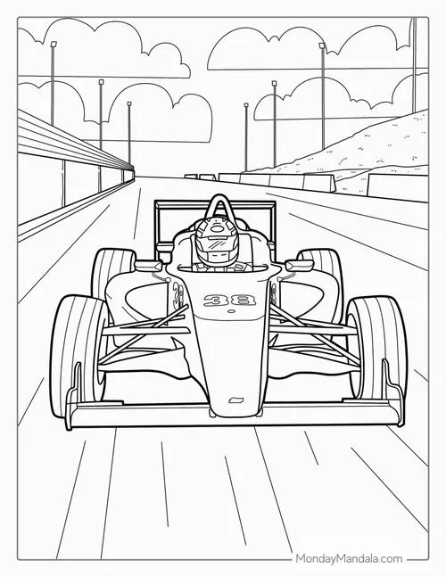 Cùng bé tô màu xe đua F1 và kể chuyện đường đua vui nhộn