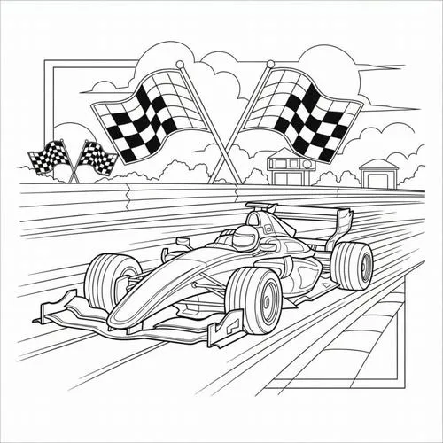 Cùng bé Tập Tô Màu Xe Đua F1 tốc độ cao và kể chuyện đường đua vui nhộn
